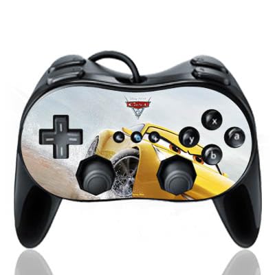 Skin kompatibel mit Nintendo Wii Classic Controller Pro Folie Sticker Cars Disney Pixar Offizielles Lizenzprodukt