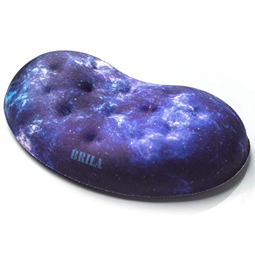 BRILA Handballenauflage – Ergonomisch Memory-Schaum Handgelenkstütze für PC Gaming Computer Laptop Arbeit - Massieren von Löchern Design wrist rest (Nebula Maus Handgelenk)