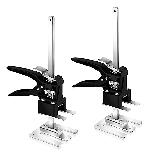 Ikodm Arbeitssparender Heber, 2 Stück 30cm Arm Handwerkzeugheber Bis Zu 240 KG, Fliesenheber Hebewerkzeug Höhenversteller für Gipskartonplatten Porzellanplatten Möbel
