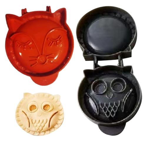 Pie Maker Hand Pie Maker 2pcs Festliche süße Weihnachtsmini -Kuchenhersteller Cartoon Bauch