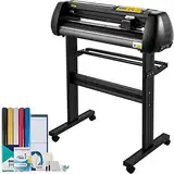 VEVOR Vinyl Schneidemaschine Schneideplotter 720 mm SignMaster Bodenständer, Plottermaschine Schnittgeschwindigkeit 10–800 mm/s, Schnittkraft 10-500 g, Schrittmotor, fünf Vinylrollen, 16 MB, 13,5 kg
