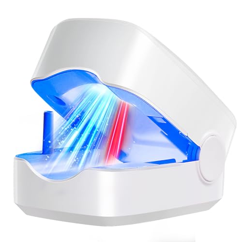 IUHFSIFS Nagelpilz Lasergerät mit 470nm Blauem Licht & 905nm Infrarot, 21 Tage Schnelle Wirkung, SGS-Zertifiziert - Sicher und Schmerzfrei für Fuß- und Handnagelpilz (Einfache Anwendung zu Hause)