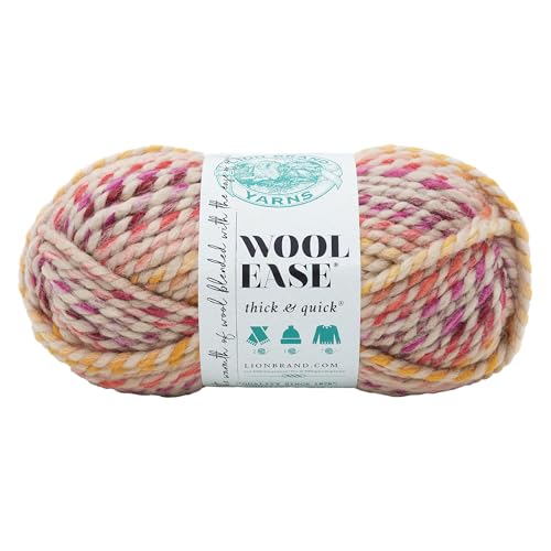 Lion Brand Yarn Company 640-615 Wool-Ease Dickes & schnelles Garn, Spice Market, Gewürzmarkt, One Skein, 80