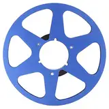 Cryfokt Aufnahmerolle, 1/4 10 Zoll Leere Bandspule aus Aluminiumlegierung Geräuscharmes, Leeres Tonbandgerät-Ersatzteil von Spule zu Spule Leerscheiben-Öffnungsmaschinenteile für Nab (Blau)