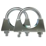 2 Stück Bügelschelle Rohrschelle Ø38-76 mm Auswahl: (2 Stück Ø 50 mm)