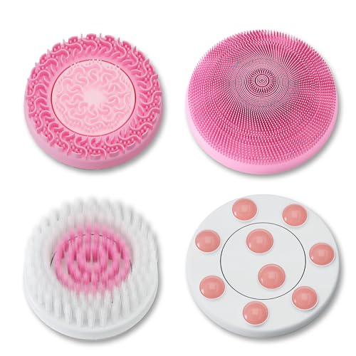 Lumineo 4er Aufsatz Pack (4 Bürstenköpfe) Ersatzbürstenkopf, Ersatzköpfe für alle LUMINEO Reinigungsbürsten