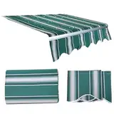 Sonnenschutz für den Außenbereich, gestreifter Oxford-PVC-Markisenstoff für Terrassen, Veranden und Fenster, idealer UV-Schutz für externe Sonnenschutzsysteme