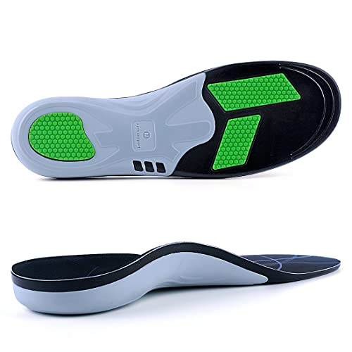 VALSOLE Fersensporn Einlagen Orthopädische Einlegesohlen Schuheinlagen für Senkspreizfuß,Plattfüße,Plantarfasziitis Schuheinlagen (38-40 EU-26cm, Grau)
