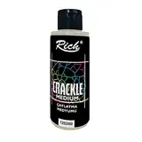 Rich Crackle Medium – 120 ml, Wasserbasiertes Crackling-Medium für antike Risseffekte, Hochwertige Acrylfarbe, Ideal für DIY-Projekte, Möbelrenovierungen, Dekorationen, Einfache Anwendung