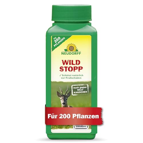 Neudorff WildStopp – Schützt Obstgehölze und Zierpflanzen vor Wildverbiss durch z.B. Rehe und Wildkaninchen, 100 g, Grün