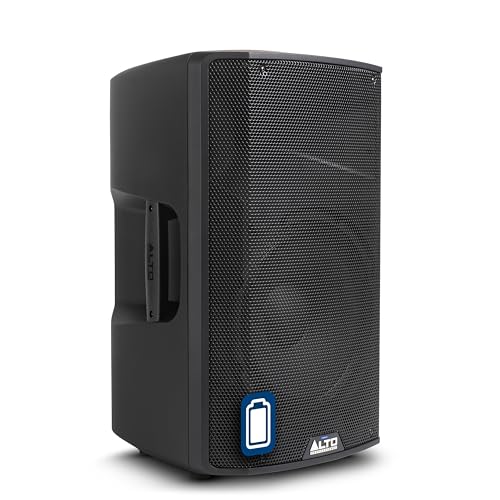 ALTO TX412B 600 Watt 12-Zoll Akkubetriebener PA Anlage mit Bluetooth, 2-Kanal Mixer, für True Wireless Auftritte im Freien für Mobile DJs und Musiker