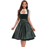 Goxozzy Dirndl Damen, Dirndl für Damen, Klassische und Elegante Tracht für Feste wie das Oktoberfest (DE/NL/SE/PL, Numerisch, 36, Regular, Regular, Grün)