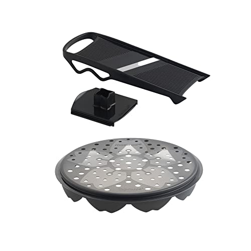 Mastrad Chipsmaker Set - Chipkocher + Mandolinen-Kit - Für leckere und gesunde Chips im Handumdrehen - Spülmaschinenfest
