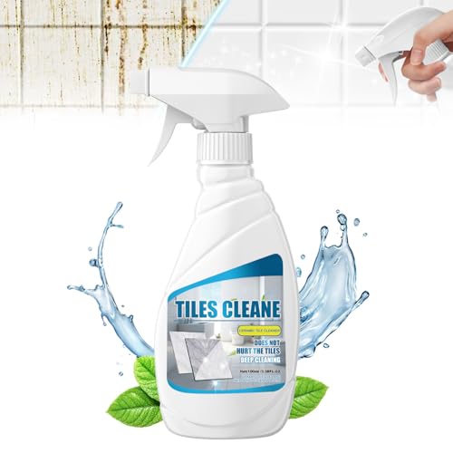 100ML Tile Grout Cleaner Sprayer, Fliesen- und Fugenreiniger-Sprühgerät, Feinsteinzeugreiniger und Fliesenreiniger, Geeignet zum Entfernen von Schmutz aus Küche Badezimmerwaschbecken Fliesenwänden