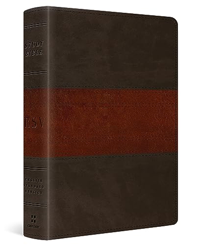 Holy Bible: Esv Study Bible, Personal Size - Trutone, Forest/tan, Trail Design