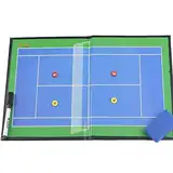 KEJIAWU Tennis-Coaching-Tafel, Trainer-Klemmbrett, taktisches Magnettafel-Set mit trocken abwischbarem Markierungsstift, Sportartikel-Trainer-Tafel