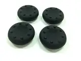 4 x Silikon-Analog-Daumenstick-Kappen, Griff-Thumbsticks, Joystick-Ersatz für PS4 PS4 Pro Slim Xbox One Xbox One S Elite Xbox One X Xbox 360 PS3 PS2 Wii U (schwarz)