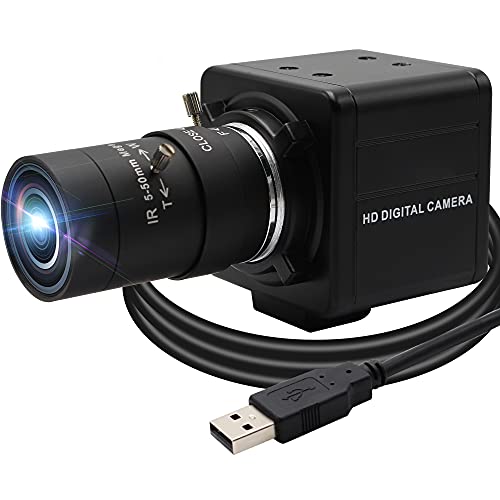 Svpro 4K Webcam mit Zoomobjektiv,Ultra HD Videokamera mit CMOS Sensor 10X Optischer Zoom Kamera für Computer, 8MP USB Webcam 30fps für Laptop Desktop,UVC Camcorder für Windows,Linux,Android,Mac OS