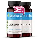 Q10 Kapseln – 200 Stück hochdosiert mit Coenzym Q10 und Zink für den Zellschutz vor oxidativem Stress sowie normalen Säure-Basen- und Kohlenhydrat-Stoffwechsel von BIOHERBA PZN 17190134