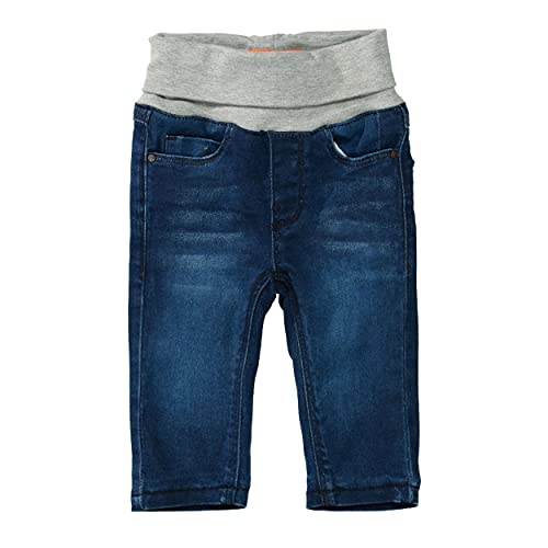Staccato Thermojeans Baby Unisex - gefüttert, warm, kuschelig, Pull On, elastisch, strapazierfähig - Mid Blue Denim, Größe 68-86 (86, Mid Blue Denim)
