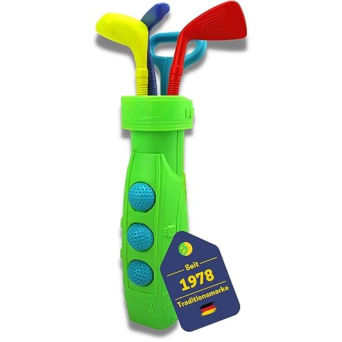 BEST SPORTING Golf-Set Kinder I 13-teiliges, buntes Minigolf für Zuhause I mit Golflöcher, Golf-Schläger & Golfbällen I hochwertiges Mini Indoor Golf I Kinder-Spielzeug I inkl. Golf-Bag