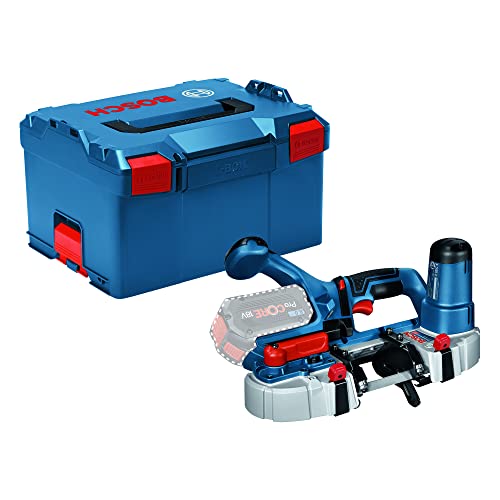 Bosch Professional 18V System Akku Bandsäge GCB 18V-63 (inkl. 1 Bandsägeblätter, ohne Akku/ Ladegerät, L-BOXX)