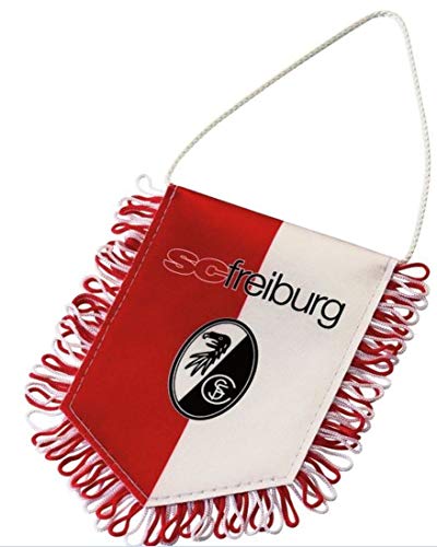 HORLAT Banner SC Freiburg, Rot-Weiß, Bundesliga, Sportveranstaltungen, Outdoor, Polyester, Mastmontage