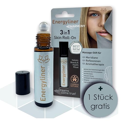 2 Energyliner HARMONY dein ganzheitliches Beauty and Health Ritual (VEGANE ZERTIFIZIERTE NATURKOSMETIK) Self Care 3in1 Massageroller mit sehr ausführlicher Anwenderbroschüre