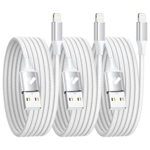 iPhone Ladekabel, Lightning Kabel [3Pack 2M] Ladekabel iPhone Schnellladekabel MFi Zertifiziert iPhone Kabel Fast USB Ladekabel für iPhone 14 13 12 11 Pro Max Mini XS XR X 8 7 6 6s Plus 5 SE 2020,iPad