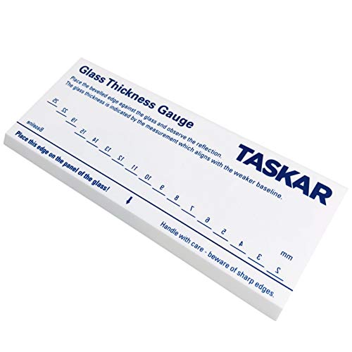 Taskar Glasdickenmessgerät, Messwerkzeug, 2 mm bis 25 mm, mit Reflexionsverfahren.