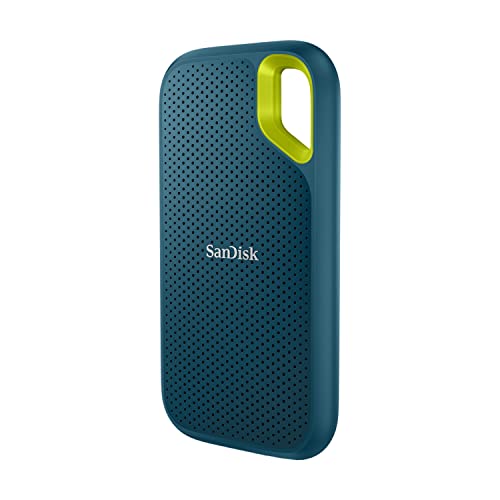 SanDisk Extreme Portable SSD 2 TB (tragbare NVMe SSD, USB-C, bis zu 1.050 MB/s Lesegeschwindigkeit und 1.000 MB/s Schreibgeschwindigkeit, wasser- und staubbeständig) Monterey
