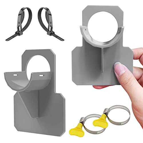 2 Stück Pool Schlauchhalter,Schwimmbad Rohrhalterung,Pool Schlauch Zubehör mit Anti-Durchstichen, Anti-Reißen, Anti-Strain (30–37 mm)