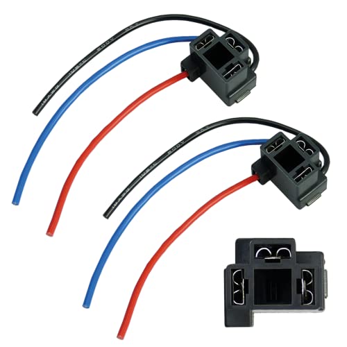 L & P Car Design 2x H4 Lampen Stecker Fassung Sockel Lampenfassung Lampensockel Lampenstecker P43t *angewinkelt* 90 Grad mit Kabel für Lampen Glühlampen Glühbirnen