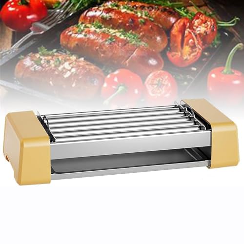 Hot Dog Maschine - Temperaturgesteuerter Aufsatzwurstgrill, Frühstückswürst aus heimischen Grillläden, einfach zu bedienen und zu reinigen