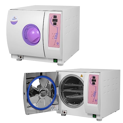 BONEW - Oral Autoklav Vollautomatischer Desinfektor Klasse N 16L/18L/23L Hochdruck Hochtemperatur Dampf Autoklav Digitalanzeige Vakuum Edelstahl (18L)