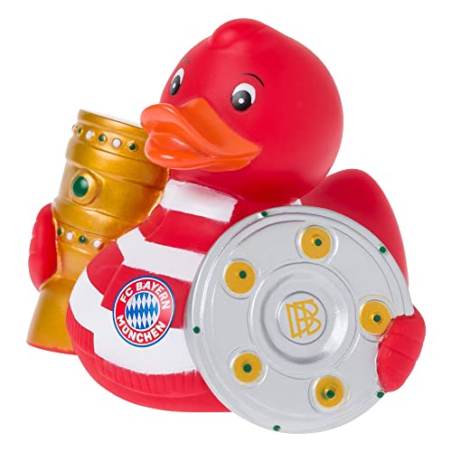FC Bayern München Badeente - Erfolge - Quietscheente Double Gewinner Ente FCB