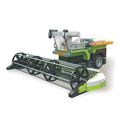 Klassischer Mähdrescher Bausteine Bausatz, Bauernhof Mähdrescher Traktor Klemmbausteine Spielzeug , Landwirtschaftliche Maschinen Modell für Erwachsene, Geschenke zum Bauen für Sie & Ihn (542 Teile)