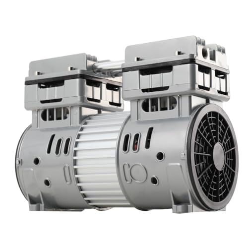 SUDEG ÖLfreier Luftkompressor, Kompressoraggregat 750W/1HP Luftkompressor Kopf Leise Silent Druckluft Luftkompressoren Zubehör,Aluminium öLfrei Compressor 8 Bar /750W, 1400U/Min