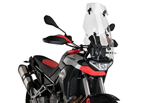 Puig 20764W Multi-verstellbares Visier 2.0 Clip-on von in transparenter Ausführung für minimalistisches Design und optimalen aerodynamischen Schutz bei komfortabler und sicherer Fahrt
