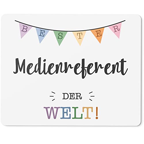 JUNIWORDS Mauspad Mousepad, Bester Medienreferent der Welt (5710572)