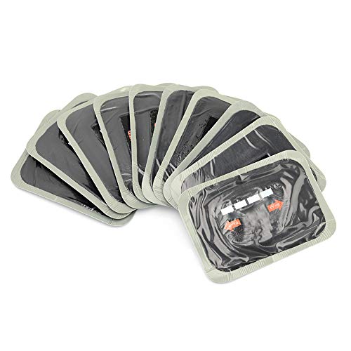 VOBOR Auto Reifenpflaster,10 Stück Universal Naturkautschuk Reifenreparatur Patch,80 * 120 mm,für LKW Motorrad Fahrrad