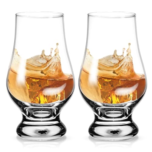 BORDEAG Whisky Gläser,2 Stück 200 ml Glas Whiskey Gläser,Gläser Für Whisky,Whiskeyglas,Whisky Verkostungsgläser Für Scotch,Cognac,Wodka,Cocktails,Rum,Likör,Halloween, Weihnachten