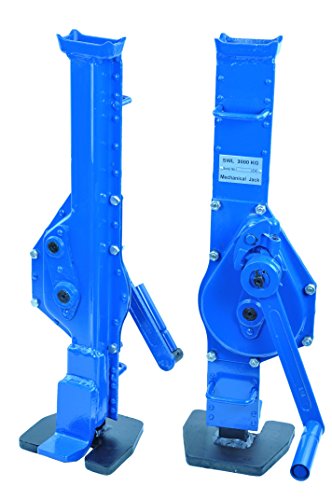 Pro-Lift-Werkzeuge Stahlwinde 3t Stockwinde mit Ratschen-Kurbel Fußhöhe 45 mm Low Steel Jack Handwinde Winde 3000 kg