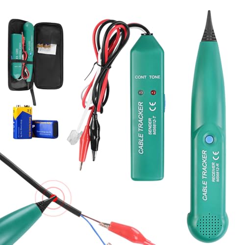 CLIUNT Kabelbruch Suchgerät Mähroboter, Cable Tracker, Kabelfinder Kabeltester Leitungssucher, Leitungssuchgerät, Identifizieren Sie Leitungen und testen Sie den Durchgang von RJ11-Telefonleitungen