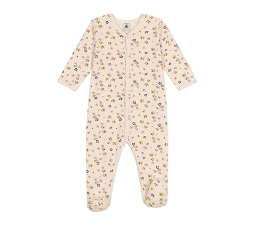 Petit Bateau A0BVQ Langärmliger Schlafanzug Baby Mädchen Avalanche/Multico 6 Monate