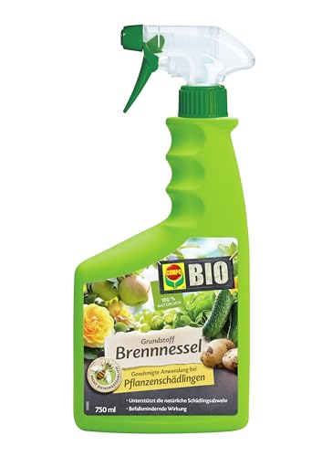 COMPO BIO Grundstoff Brennnessel AF - anwendungsfertiges Spray - zur natürlichen Schädlingsabwehr - stärkt die Pflanzengesundheit - 100% natürliche Inhaltsstoffe -750 ml