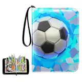 Fußball Karten Sammelalbum, Sammelkarten Album, Sammelalbum Fussball Karten, Sammelmappe Fußball Sammelkarten Halter Heft Ordner, 55 Seiten 440 Karten