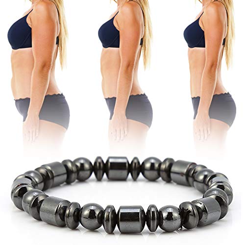 Abnehmen Armband, Mode Magnetarmband, Gewichtsverlust , Männer Frauen Unisex Schwarz Stein Gesundheitswesen Magnetfeldtherapie , tolles Geschenk