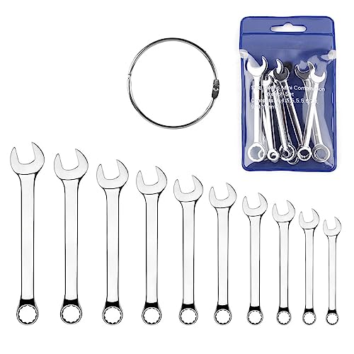 Ldirect Mini Wrench Ausrüstung Schlüsselsatz Gabelschlüssel Kombischlüssel Kleiner Schlüsselsatz, Metrisch und SAE (MET) No