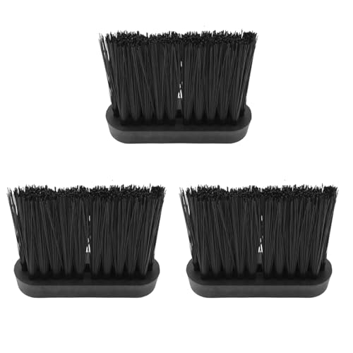 3 Stück Kaminbürsten, Ersatzbesen für Kaminbesteck, Ersatzbürsten für Kaminbesteck, Länglicher Ersatz-Ersatzbürstenkopf-Nachfüllpack, Kaminbürste für Zuhause und Kaminreinigung Feuerherd Kaminpflege